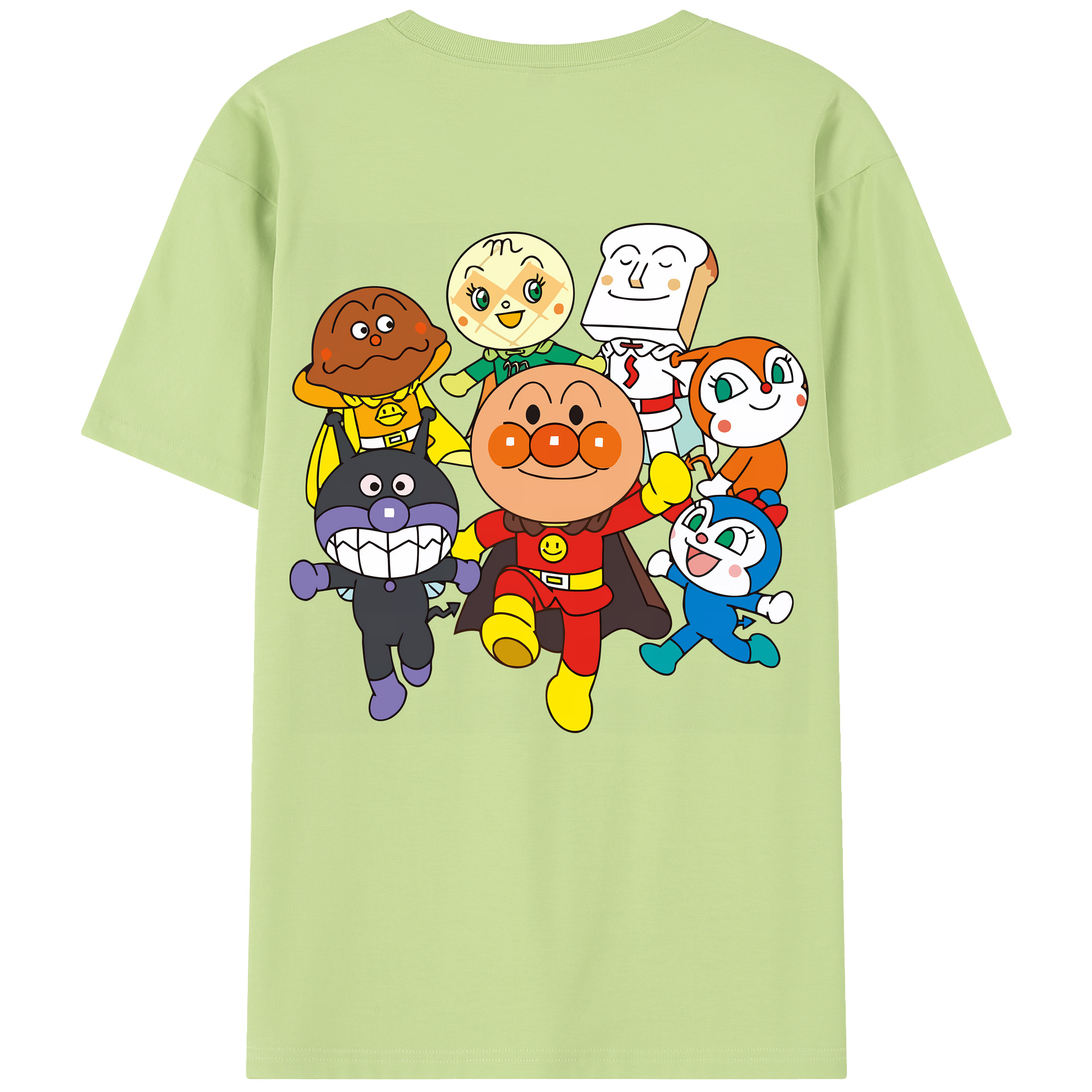 （画像用） アンパンマン Anpanman 綿100％半袖Tシャツ（背面プリント）